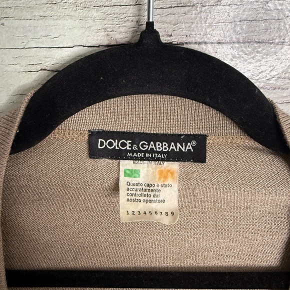 Dolce & Gabbana Cardigan size 46 brown tan - Picture 2 of 9